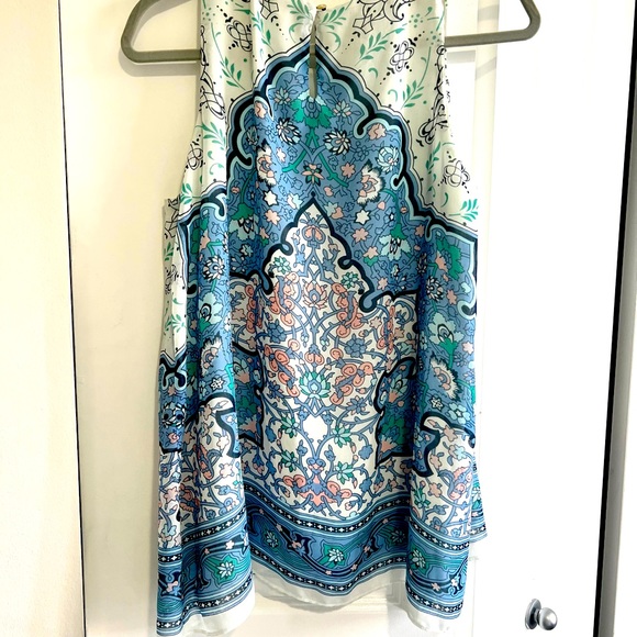 Max Studio Tops - MSSP Top NWOT Handkerchief Print Fully Lined Sleeveless Tank Size XL Gorgeous!